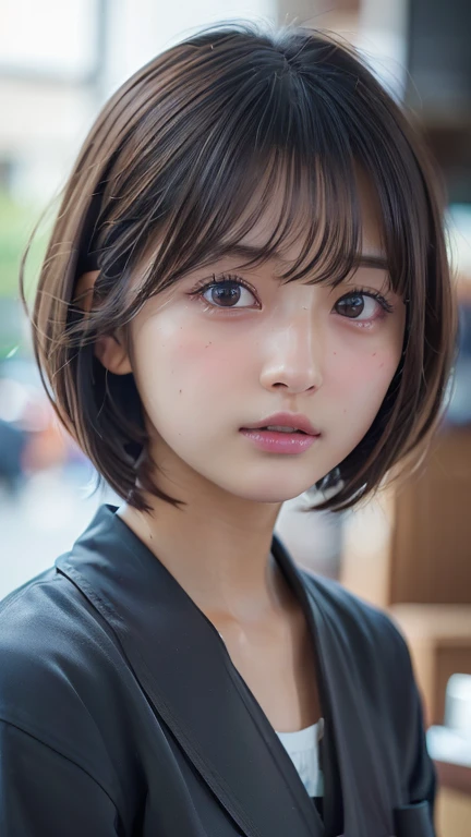 ((software: 1.4)),((Detailed face, Professional photography)), ((software, Barista uniform, Side lock hair, 1 girl)), Ultra-high resolution, (Realistic: 1.4), RAW Photos, Best Quality, (PhotoRealistic Stick), concentrated, Soft Light, ((Bobcut)), ((Japanese)), (( (Young Face))), (surface), (Depth of written boundary), masterpiece, (Realistic), woman, bangs, ((1 girl))
