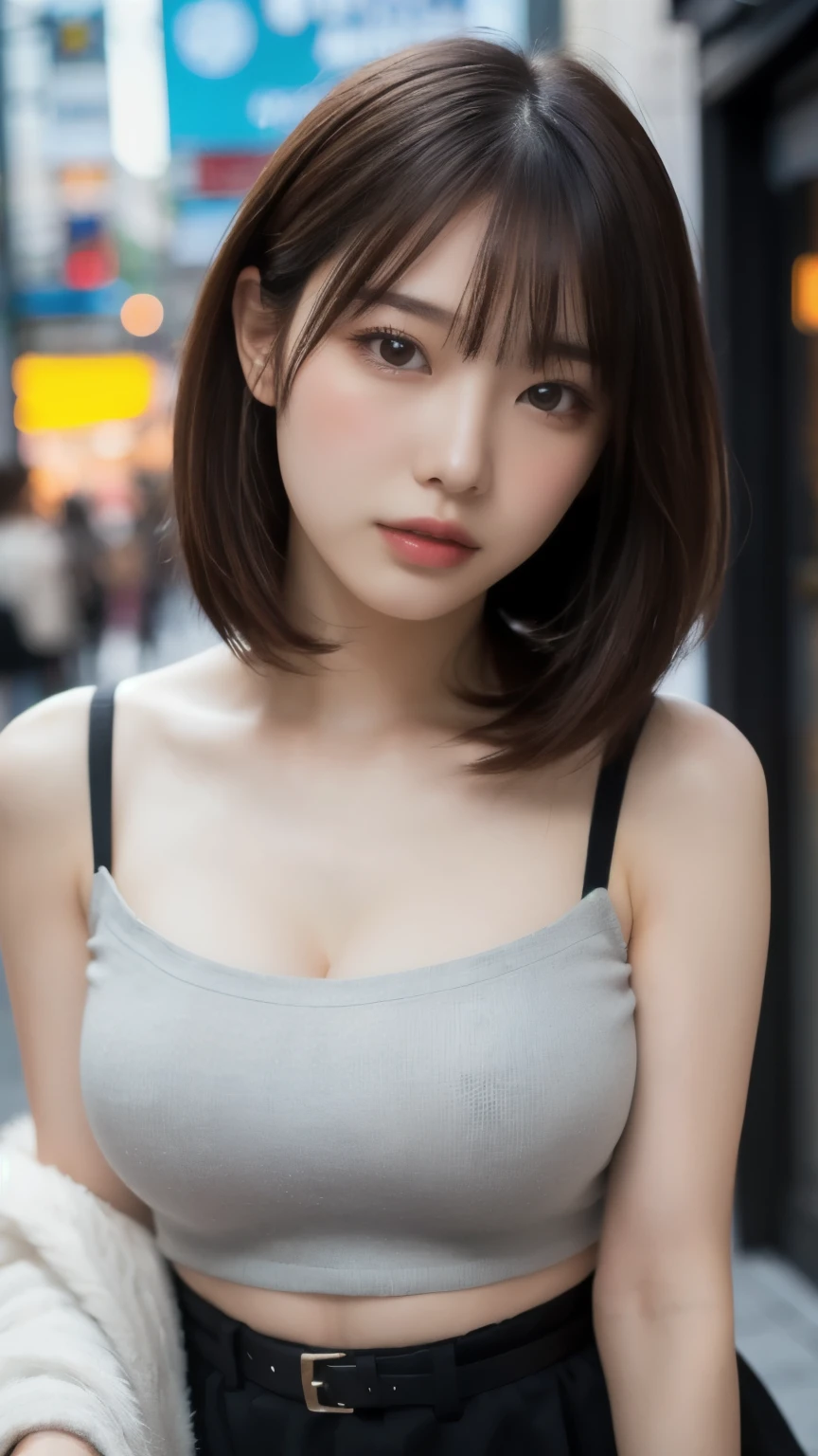 Random pose, Mix 4, (8k, Raw photo, highest quality, masterpiece: 1.45), (Realistic, Photorealistic: 1.37), One Girl, cute, Laughter、Cityscape, night, Professional Lighting, Plain,garden,Photon Mapping, Radio City, Physically Based Rendering, Gradient black hair, Gray Hair, Hair Straight Bob Cut,Gal,Handsome, With a girl, Big ample breasts,(Completely naked,pubic hair:1.3),highest qualityの写真, High resolution, 1080p, (Clear Face), (Detailed face description), (Detailed hand description), (masterpiece), Lifelike, Extreme light and shadow, Disheveled Hair, masterpiece, Rich details, (Beautiful Faces), (highest qualityの写真), (masterpiece), (Finely grained), dual、Look in front of you, Thin clavicle,Emphasis on armpits、Show lower milk,Nipple erection、