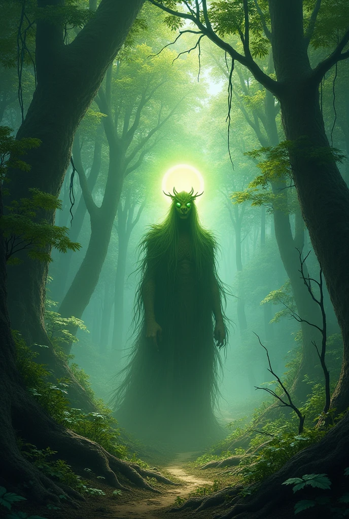 The grove will become your grave, and your soul will be mine generate in a day light and witch in the grove and people all tied to trees
