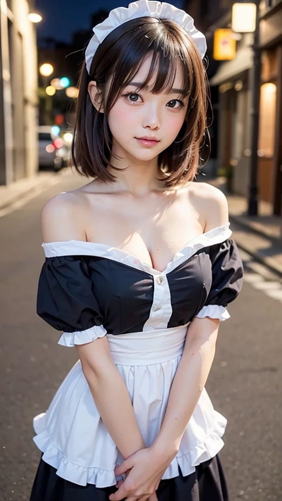 (masterpiece:1.2, Highest quality), (Realistic, photoRealistic:1.4), Beautiful illustrations, (Natural Side Lighting, Cinema Lighting), Browsing Caution, 
View Viewer, (Bust up shot)、Front view:0.8, 1 girl, Japanese, high school girl, Perfect Face, Cute and symmetrical face, Shiny skin、
(Semi-short cut hair, Side Lock, Light pink hair), Parted bangs, Emerald green eyes, Long Eyelashes, (Big Breasts:0.8), 
Beautiful Hair, Beautiful Face, Beautiful fine details, Beautiful clavicle, Beautiful body, Beautiful breasts, Beautiful fingers, Beautiful nipples、Beautiful armpits、Beautiful, perfectly aligned teeth、
((A cat suit with attention to detail、(Pastel orange floral lace panties、Lace mini maid apron、Black garter stockings)、Shyness、Knee Up、(Open your mouth:1.3)、Red bow tie、Earrings、(topless:1.6)))、
((The background is night、moonlight、Hongkong、garden、firework、Summer festival))、  (Troubled face、Upward glance), (The skin is moist and wet:1.2)、(Semen is on it:1.6)、(Licking your fingers:1.2)