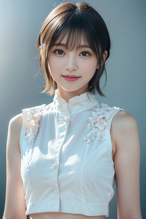 ((China dress:1.3)), Skin color, big , smile, (8K, RAW Photos, Highest quality, masterpiece:1.2), masterpiece, super detailed, super high quality, (Realistic and photorealistic photography:1. 37), High-resolution RAW color photos, Very delicate and beautiful, highly detailed, 8K壁紙, wonderful, detailed, Very eye, very detailed, very detailed skin, very thin fingers, very detailed nose, very detailed mouth, Perfect Anatomy, Upper Body, Transparency, tiny , Nogizaka idol, Korean Idol, Idol sculpture'Pause, 18-year-old, cheap, Cafe, restaurant, Italy, deer, Australia, break ((Upward glance)), ((angle From above: 1. 3)), From above, Looking into the camera,