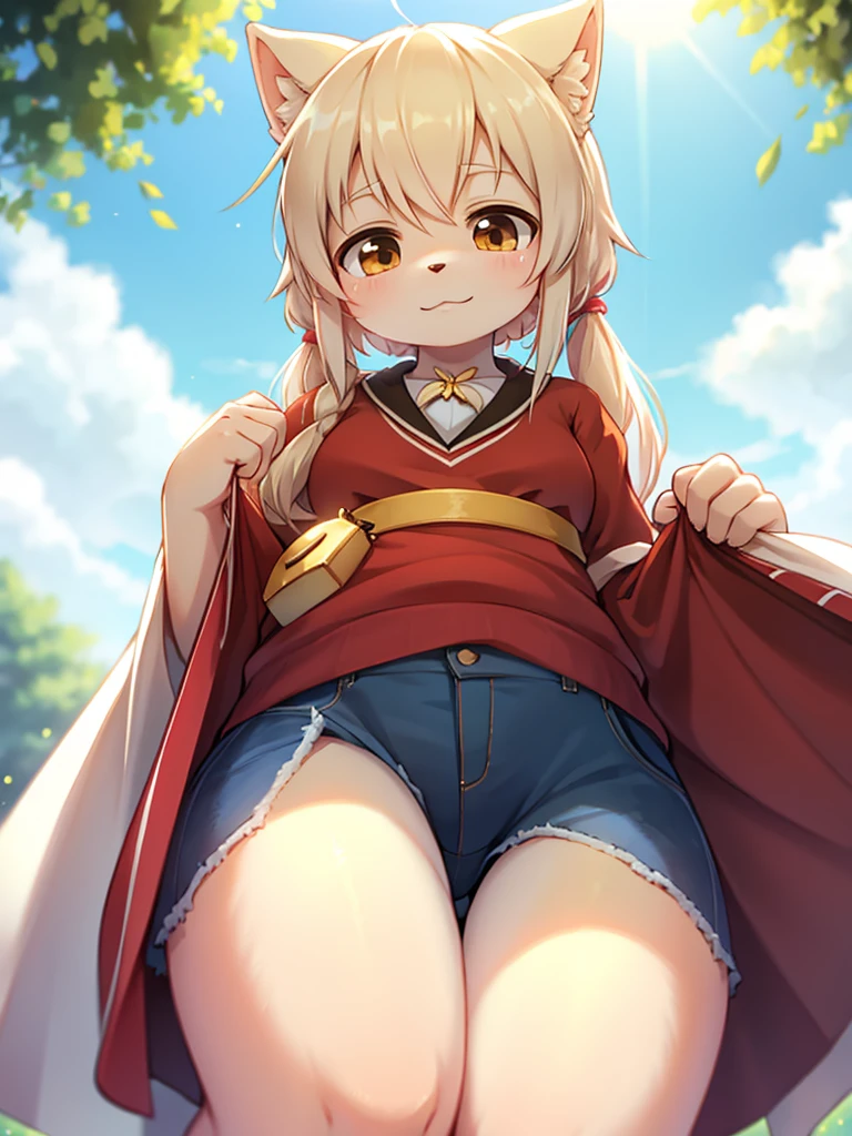 1girl, nian \(arknights\), arknights \\\\\ masterpiece, best quality, newest, horns, ///// , , by khyle, cutesexyrobutts, nyantcha \\\\\ thin waist, highres, absurdes.,,,big breasts, dragon_girl, cropped legs, sky, clouds, dragon tail, serafuku, sailor collar, skirt, light purple eyes, looking at viewer, skirt lift, pussy, lifted skirt, stockings, rice field, pussy juice, smile, 