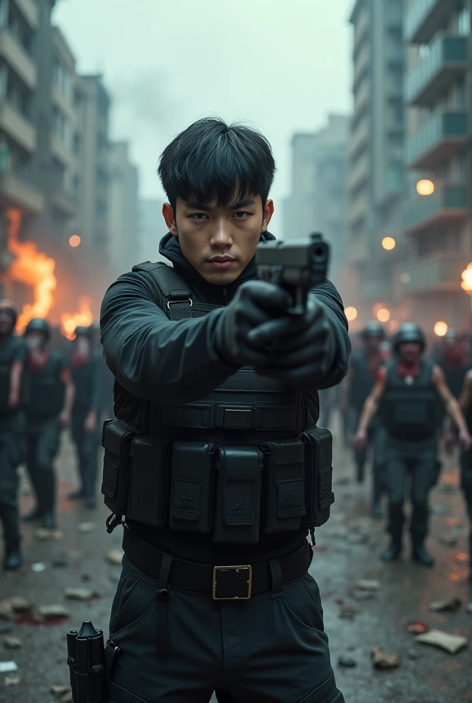 Lin Zhengying kills zombies