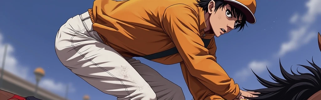 Bruce Lee, yellow coat, and nunchaku