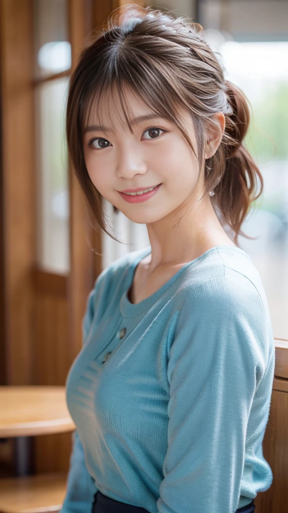 Japanese ),((beautiful girl)),cleavage,An expression that imagines something pleasant:1.2,(perfect body beauty:1.2),((perfect body)),(shy smile),beautiful teeth,