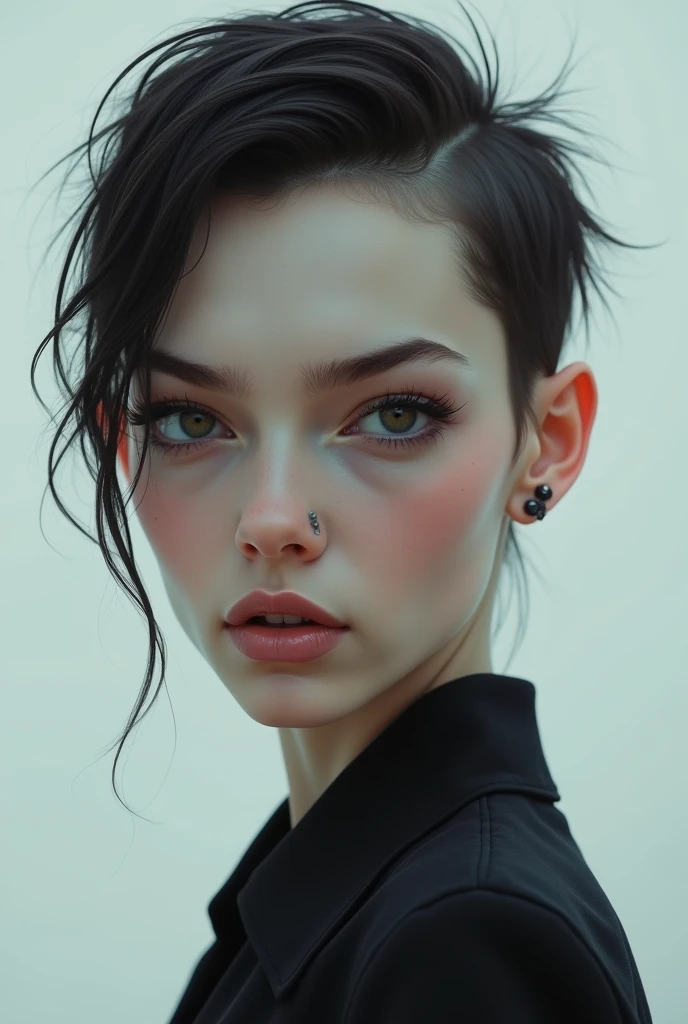 full body photo of a goth girl