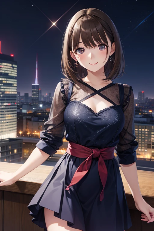 masterpiece, best_quality, 1girl, solo, ffc selfie, city, night