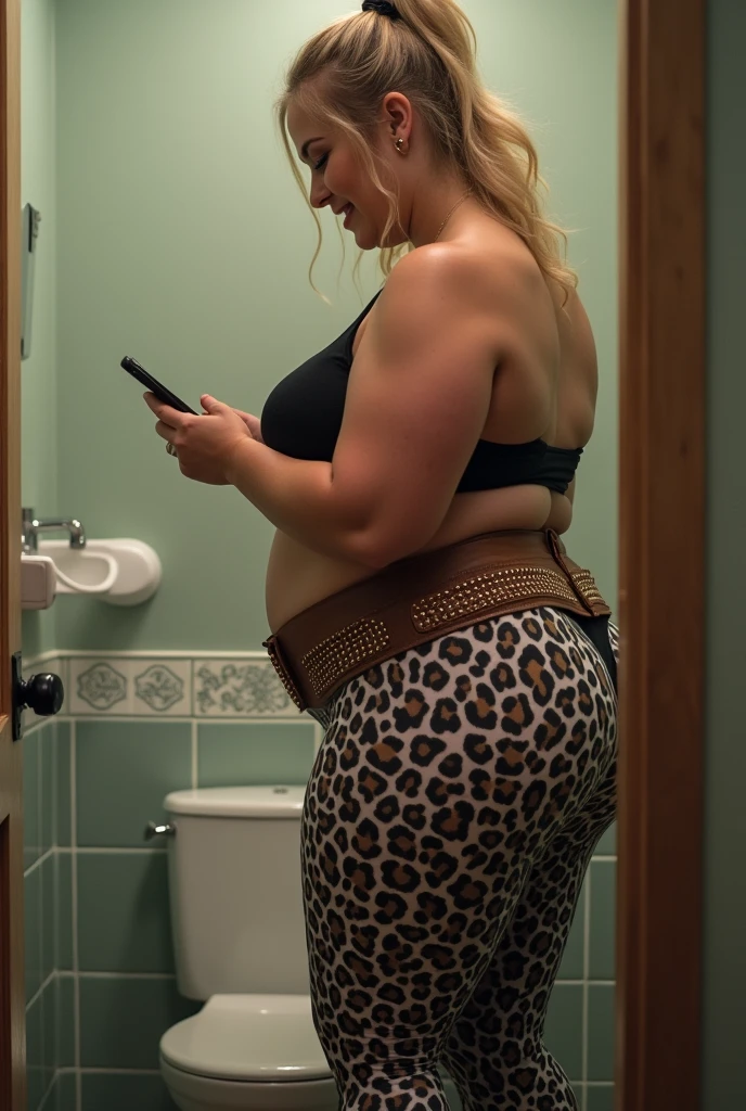 Chubby women naked in a big outhouse Toilette room pissing and shitting in a forest/outdoor area
