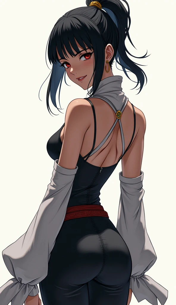 score_9, score_8_up, score_7_up, source_anime, solo, candid shot, 1girl, soifon, abstract, expressionless, looking at viewer, standing, japanese clothes, sideboob, hip vent, detached sleeves, bare shoulders <lora:bleach_soifon_ponyXL-04:1>