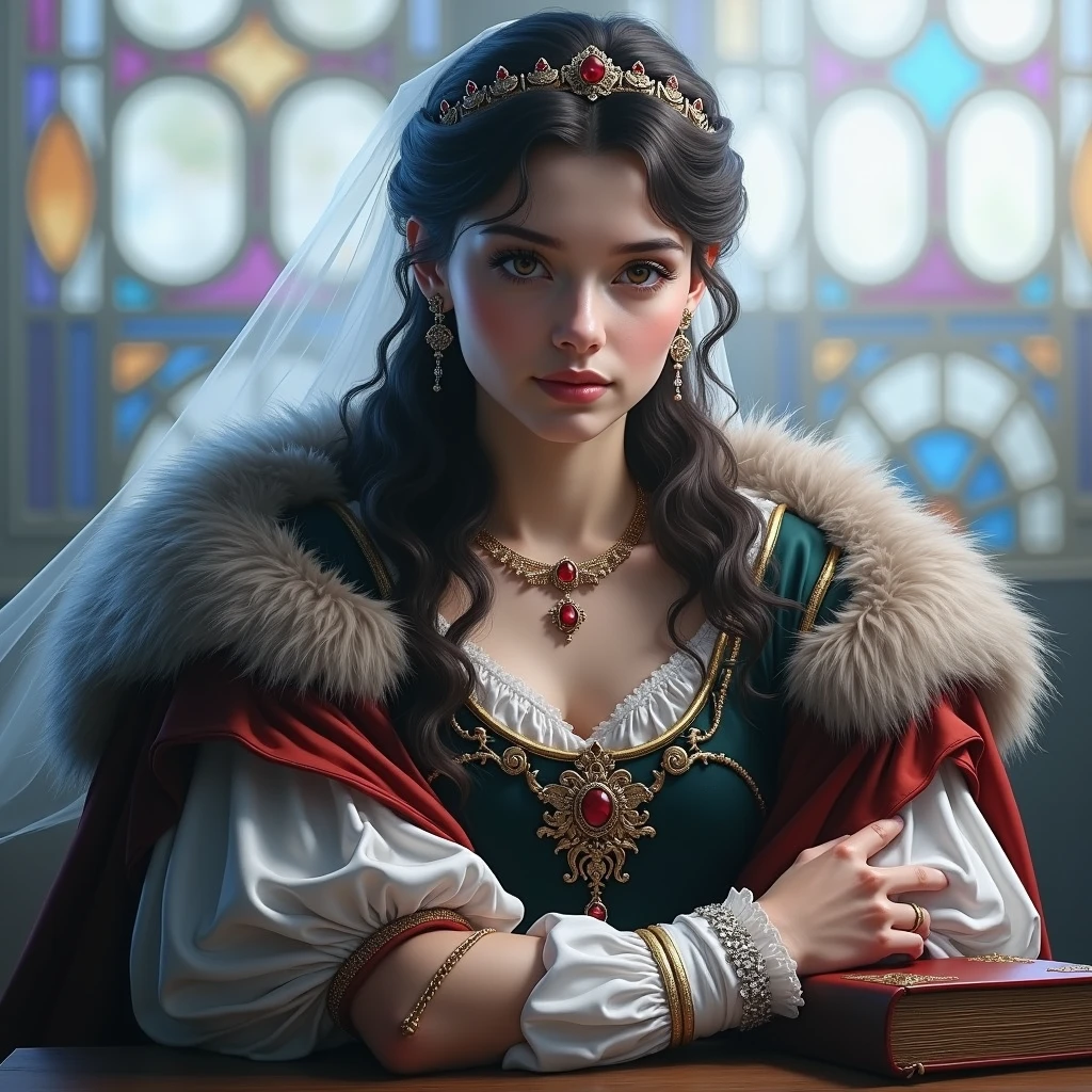 a simple medieval queen
