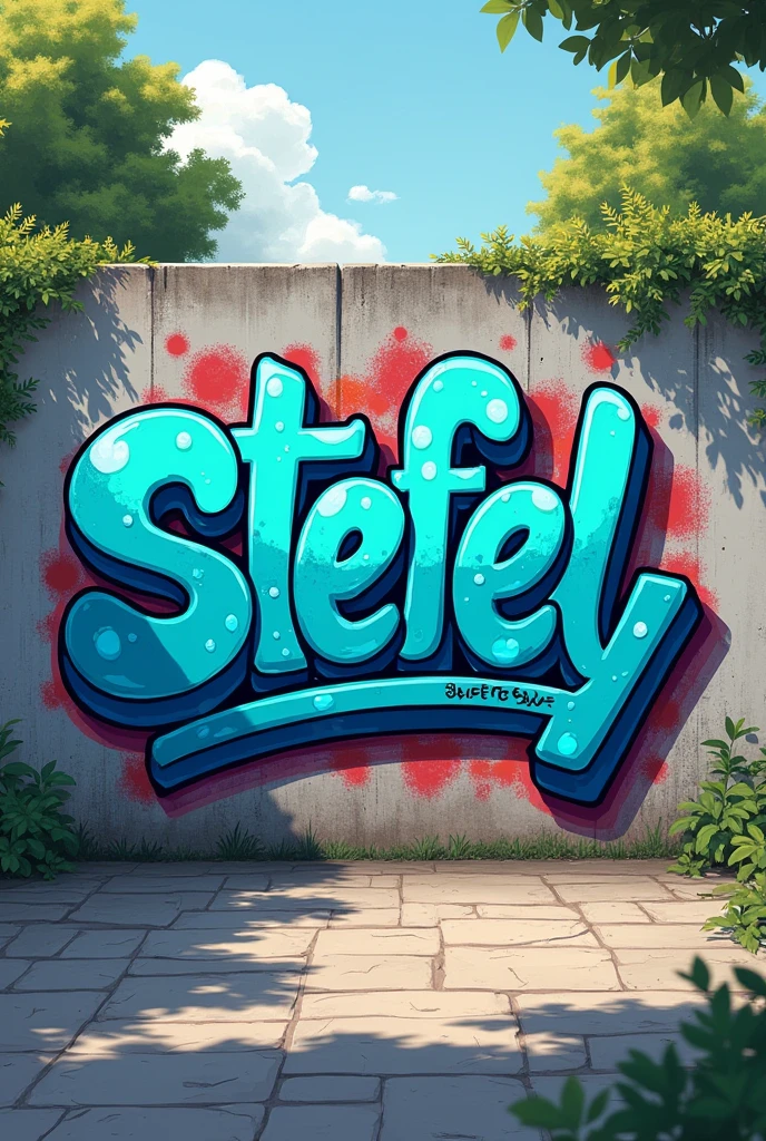 Create a graffiti that says STREZ