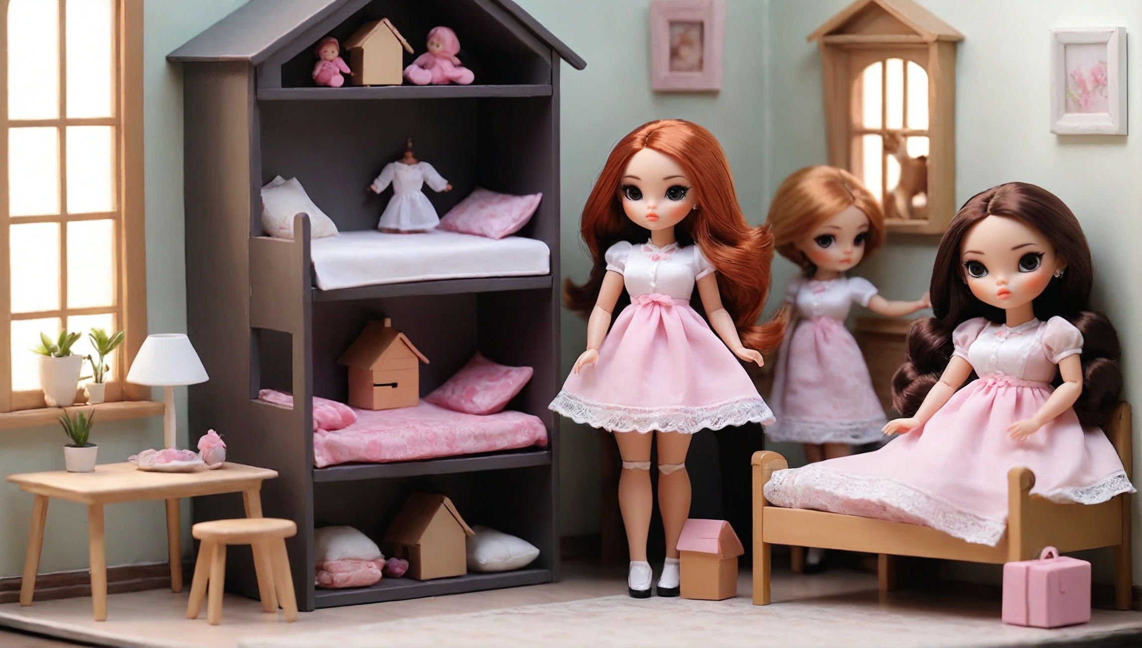 toy, doll, character print, (best quality:1.15), (masterpiece:1.15), (detailed:1.15), (realistic:1.2), (intricate:1.4), simple background, cover page, card, in a gift box,no humans, inboxDollPlaySetQuiron style, abs, (homura \(dr.stone\):1.2), gift box, playset, in a box, full body, toy playset pack, in a gift box, premium playset toy box,