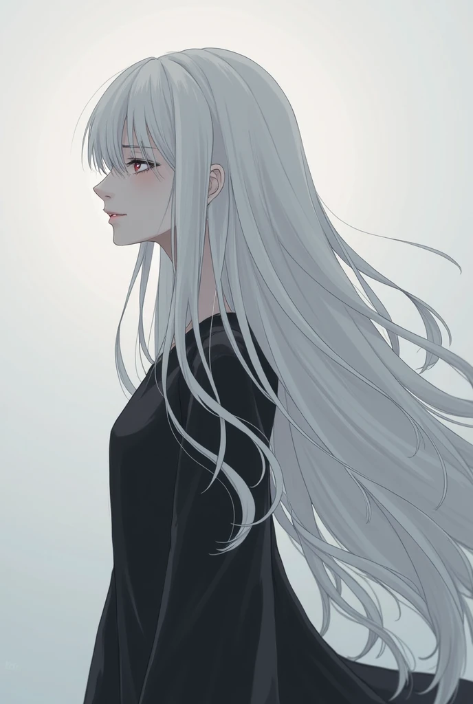 1 girl, medium breasts, blank expression, gray hair, messy hair, long hair, pink eyes, Black turtleneck with white short-sleeved shirt, black shorts, Cowboy shooting,