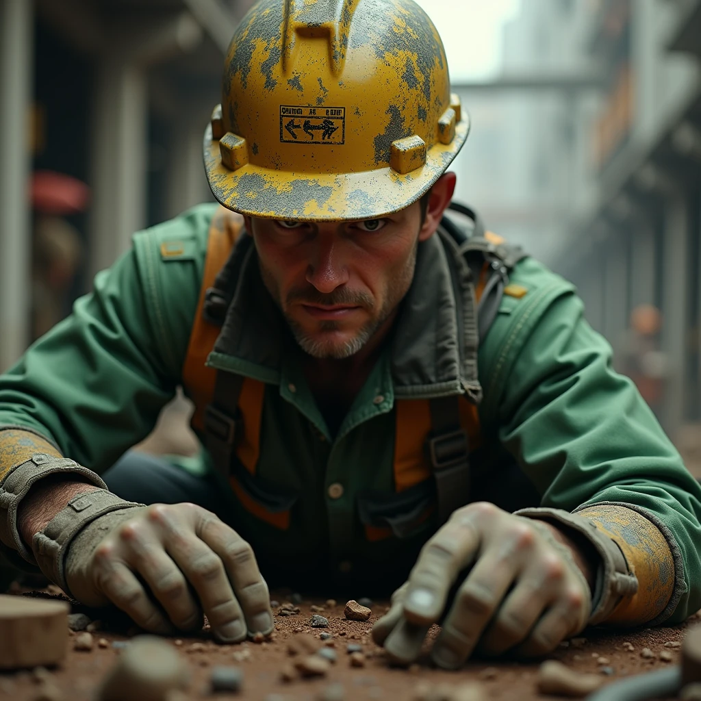 trabalho em altura, limpando janela, andaimes, I feel safe, Occupational Safety, capacete, luvas