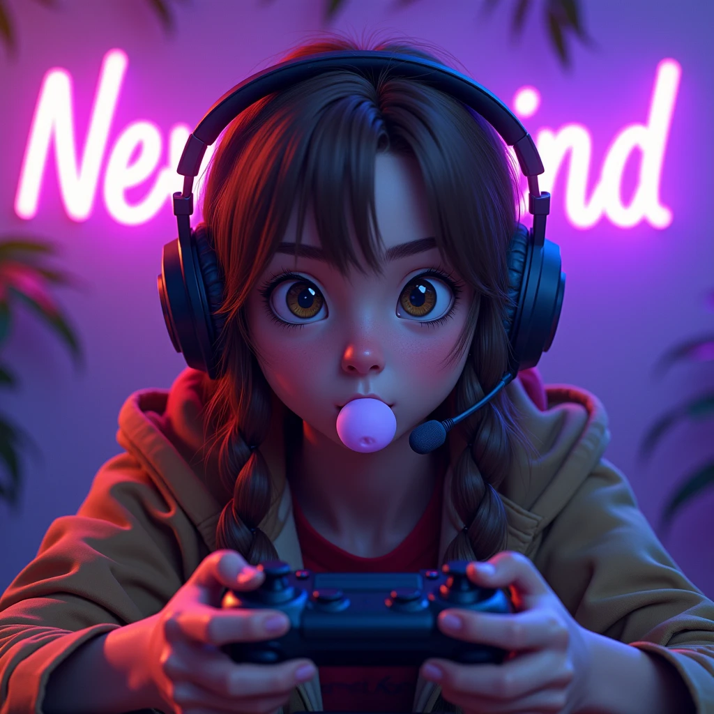 Play video games in a black room、People who are impressed