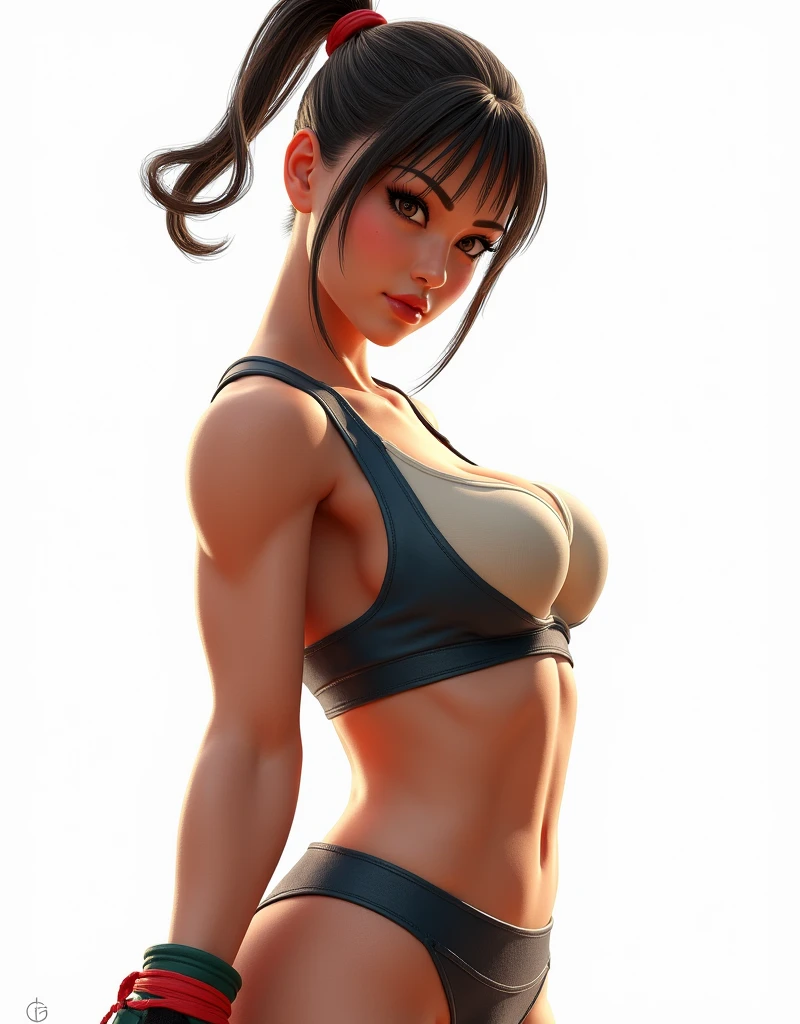 high quality, detailed, Realistic, (20 years old tanned bulky japanese shemale:1.5), (detailed black eyes), (black ultra short hair), (muscle:1.5),(tanned dark brown skin), dungeon, (black tiny thong), (bulge), (detailed puffy nipples:1.5), detailed areola, best quality,4k,8k,highres,masterpiece:1.2),ultra-detailed,(realistic,photorealistic,photo-realistic:1.37), smirk,--no watch, 