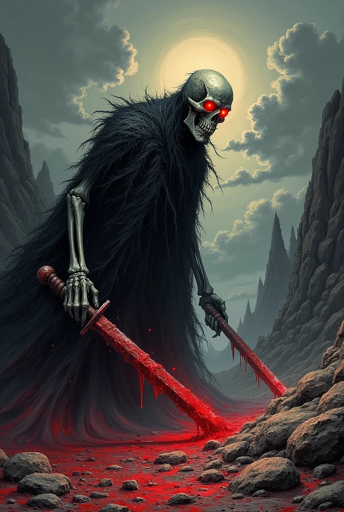 a masterpiece painting,
acybernetic hed in a hood <hypernet:Mechanicus1:1>,
lost among the ruins of humanity, destroyed cathedrals, desert, rubble, sand, dusty, ancient, bones, dust, (red mist:1.1), thick red fog, death, ruination, desolation,
in the style of (Beksinski:1.3), Giger,Yerka,Escher, dry brush, highly detailed, surrealism, dystopian, Warhammer, post-apocalyptic, nightmare, unsettling, strong colors, vivid colors, trending on artstation