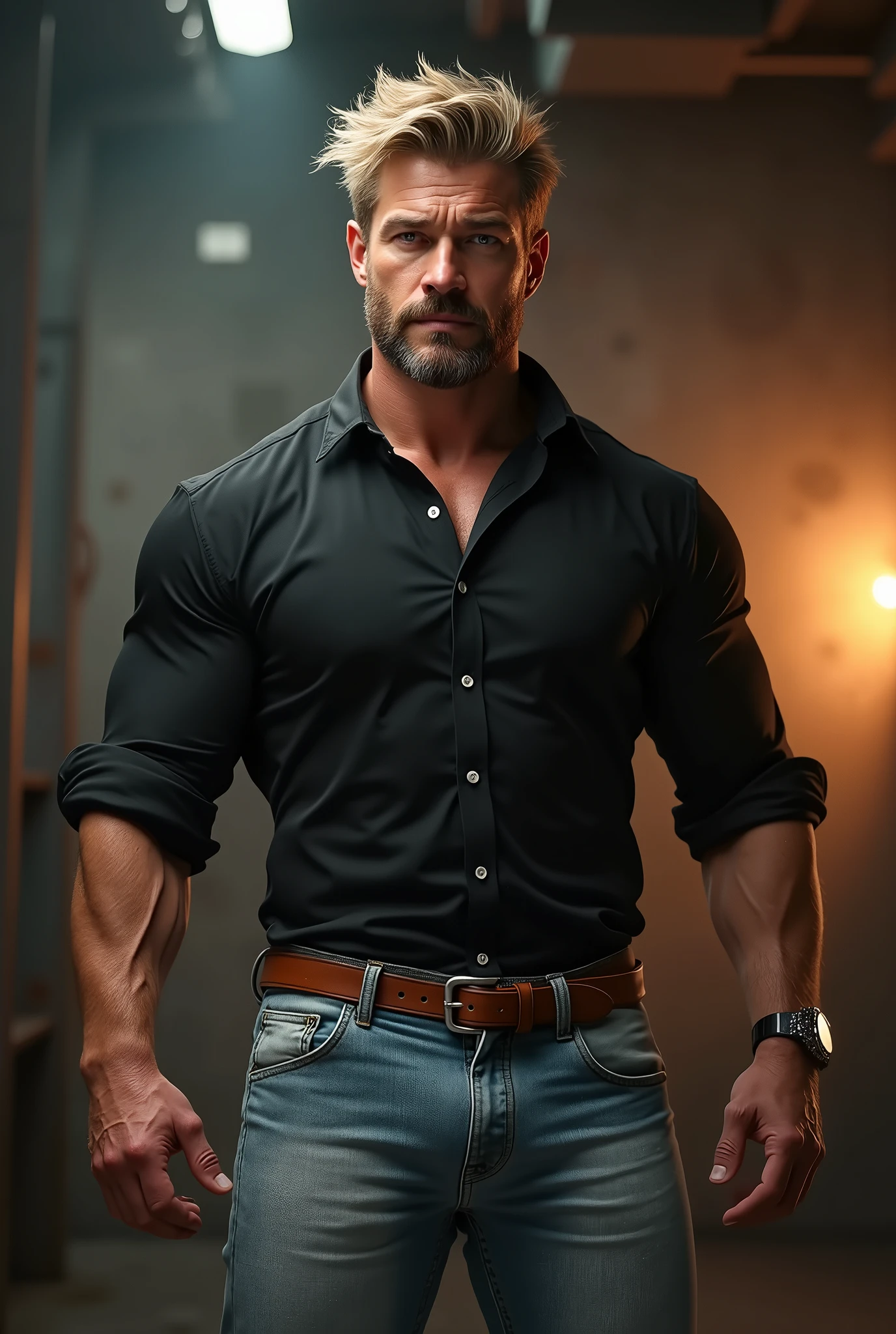 A group of gangsters kidnapped a handsome mature male policeman, stripped his clothes, and touched and played with every part of his body. Chest muscles! Chest hair! Movie texture! Enjoying but struggling expressions!!