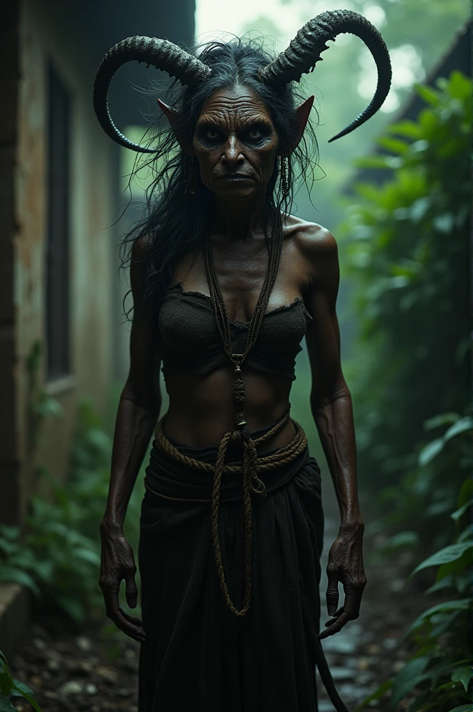 full body length,very bad girl, Wendigo in hell,native africa,evil temper,full body lenght shot,korean intricate details,,intricate details,realistic humid skin,extremely intricate details,
Epic Realistic, cinematic style,film grain,dramatic light,anatomically correct,
faded,eyes extremely detailed, high detailed eyes,High contrast,UHD,Retina,HDR,Cinematic,
soft colors, Technicolor,natural skin textures, hyper realism,textured skin, 
hyper detailed,High contrast,Realism,Ultra Detailed,irina yermolova,
close full body shot, masterpiece,faded,8k resolution,RAW, Nikon Z9,photosnap in action,extremely photorealism,extremely dangerous landscape,strange scary eden