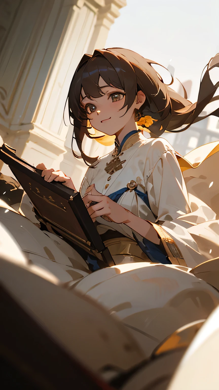 ((Highest quality)),(Ultra-high resolution),(Super detailed),(Detailed Description),((The best CG)),(masterpiece),Highly detailed art,(Art with precise detail:1.5), A whole lot of smiles,joy,Happiness,