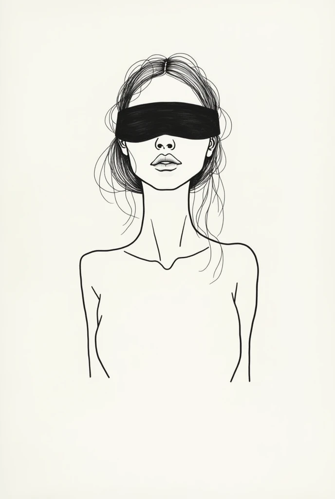 in style of Hans Hartung,in style of Henrietta Harris 1girl {with the text:"GoD IS DEAD":1.4},captivating gaze,bandage over one eye
