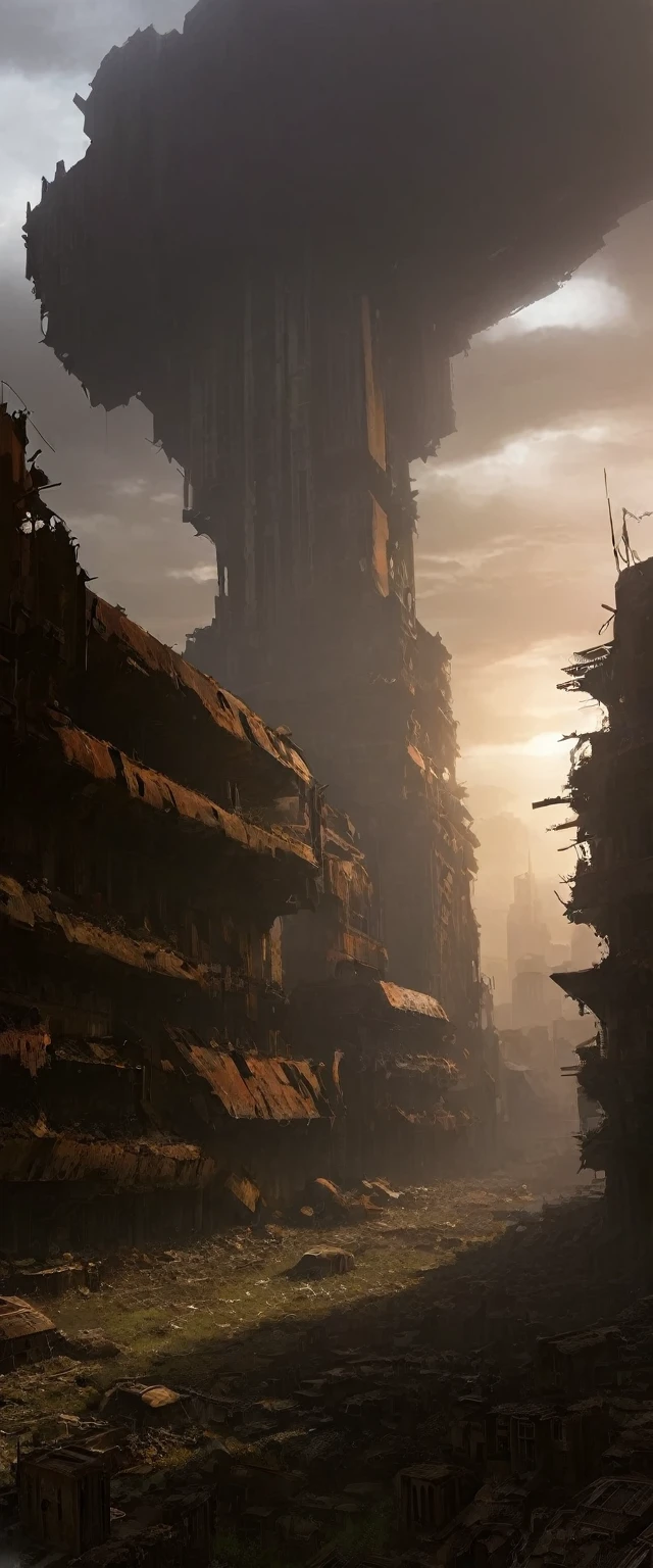 Future apocalyptic ruins