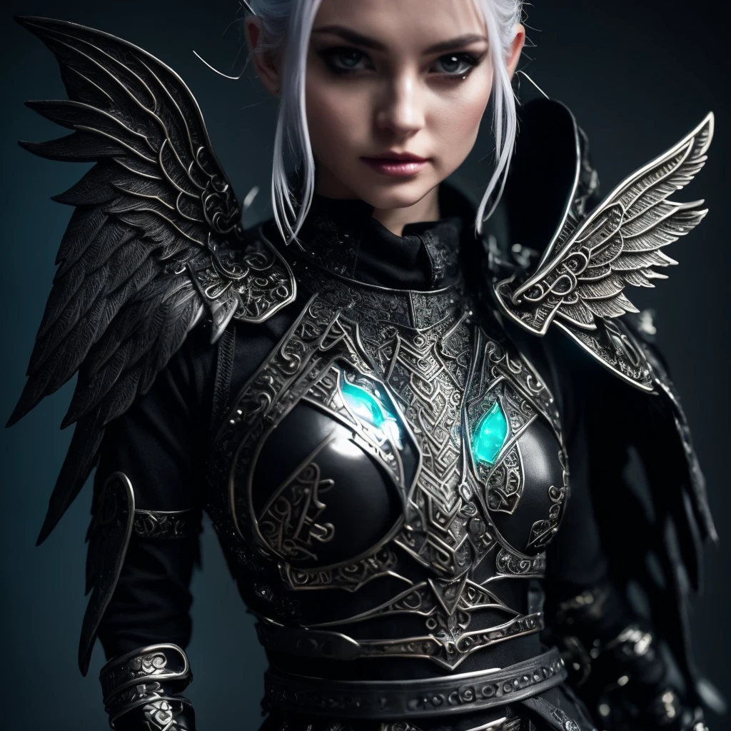 Best Quality, Ultra-High Definition, 8K Resolution, 32K Resolution, Masterpiece, High Detail, Ultra-Detailed, Photorealistic, Fujifilm X-T4, 1/125s, f4, ISO 800, Hyper-Realistic, Extremely Detailed, High Fidelity, Crisp Details, Sharp Focus, Realistic Textures, Intricate Details, Highly Detailed Eyes, Realistic Skin Texture, Beautiful photograph, intricate details, full body shot, RAW, Beautiful photograph, low angle shot, intricate details, full body shot of a Icelandic girl. light hair color tones with cyberpunk hairstyle features clad in a scantly clad cyber outfit, real spell tattoos, facing the camera, dark angelic, in the style of high fashion, absolutely lavish surfaces, vivid colors, a mesmerizing blend of light and shadow, unique natural textures,