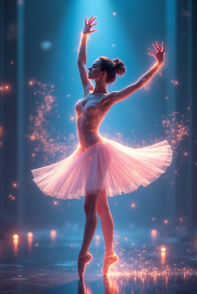 A ballerina dancing in the stars
