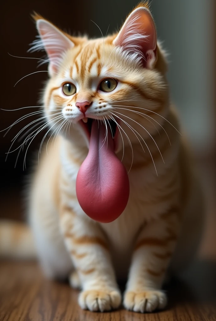 Feral, furry, panting, cat , detailed paws, 5 fingers each paw, 1 tongue, 1 feline penis, 1 anus, 2 testicles, detached 1 tail, fluffy cat, after orgasm, vivid colors, realistic , white background, cum in ass, cum on floor, cum on penis , realistic feline penis, seductive