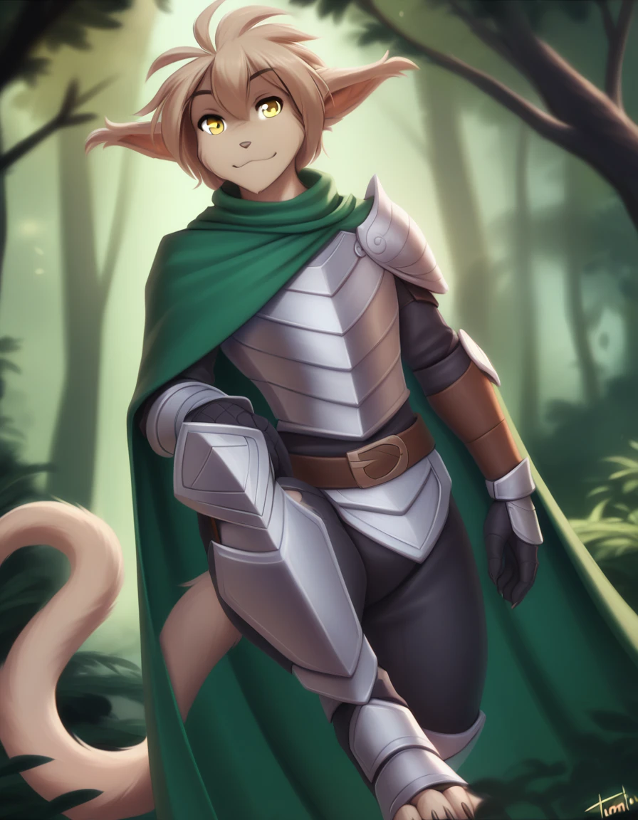solo, tkkeith, basitin, mammal, pantherine, keith_keiser, keith_twokinds, twokinds, personalami, rating:safe, anthro, by tom_fischbach,, (best quality, masterpiece:1), solo, furry male anthro, yellow eyes, hair, portrait, fingers, finger claws, looking at viewer, tail, (outdoors dark forest trees blurry blurred background:1.1), green cape, vore large belly inside Trace human male belly dancing moves