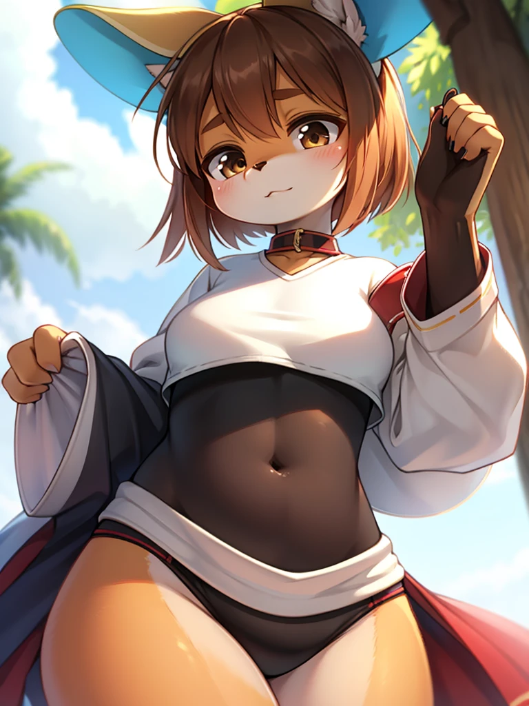 ((masterpiece)),(Highest quality),Official Art,Highly detailed CG,unity 8k wallpaper,Super detailed,Lighthouse on top of a cliff by the sea,One girl,一人in,Cowboy Shot,brown_hair,Dark Skin,Sunburn,brown_eye,smile,short_hair,Looking_in_Audience,blush,short_ponytail,((Completely naked)), ,((nsfw)), Small breasts, 