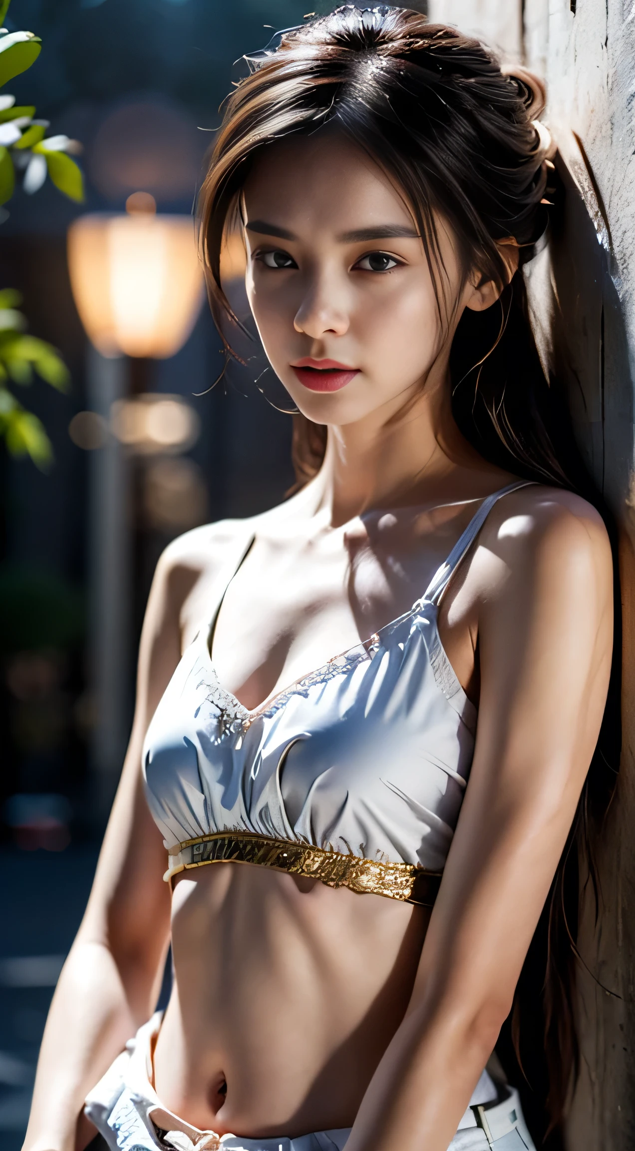 tzuyu, iu, yooa, 2girls, silver bellydancer, cleavage, two beautiful teen javanese and chinese girls with hijab and few soft freckles, mole below eyes, detail skin texture, smile, , dramatic light , Rembrandt lighting scheme, (hyperrealism:1.2), (8K UHD:1.2), (photorealistic:1.2), shot with Canon EOS 5D Mark IV, detailed face, detailed skin texture, 35mm, over-the-shoulder shot,cool-toned color grading, Deep Focus cinematography effect, Natural Lighting, high quality, ultra detail, 8k resolution,