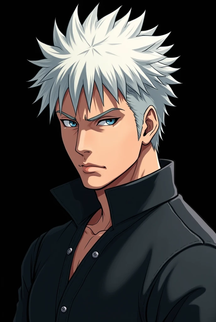 {{portrait, dutch angle}} {{Artist: kagami hirotaka}} 1male, solo, male, white hair, short hair, white eyes, leather jacket, jeans, outdoors, beach, overcast, looking at viewer, standing, fog, modern-day, cigarette, smoking, day, stubble