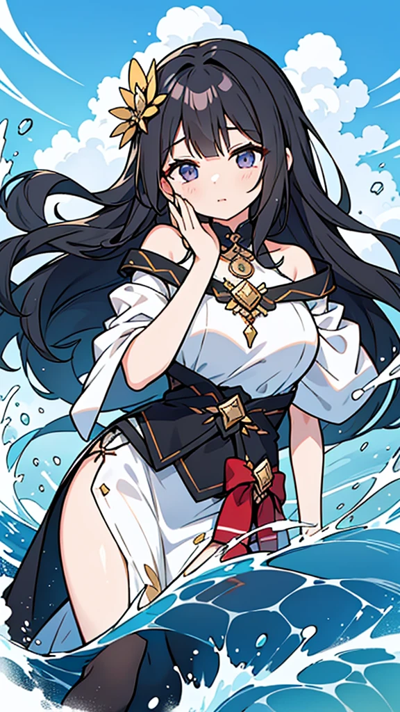 best quality, sunshine, detailed background,extremely detailed,body ratio, girl,huge breasts,