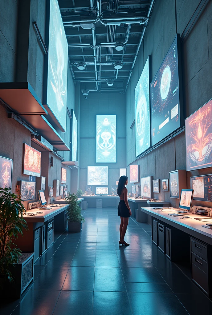 An image that is technological but has a voice image in the background