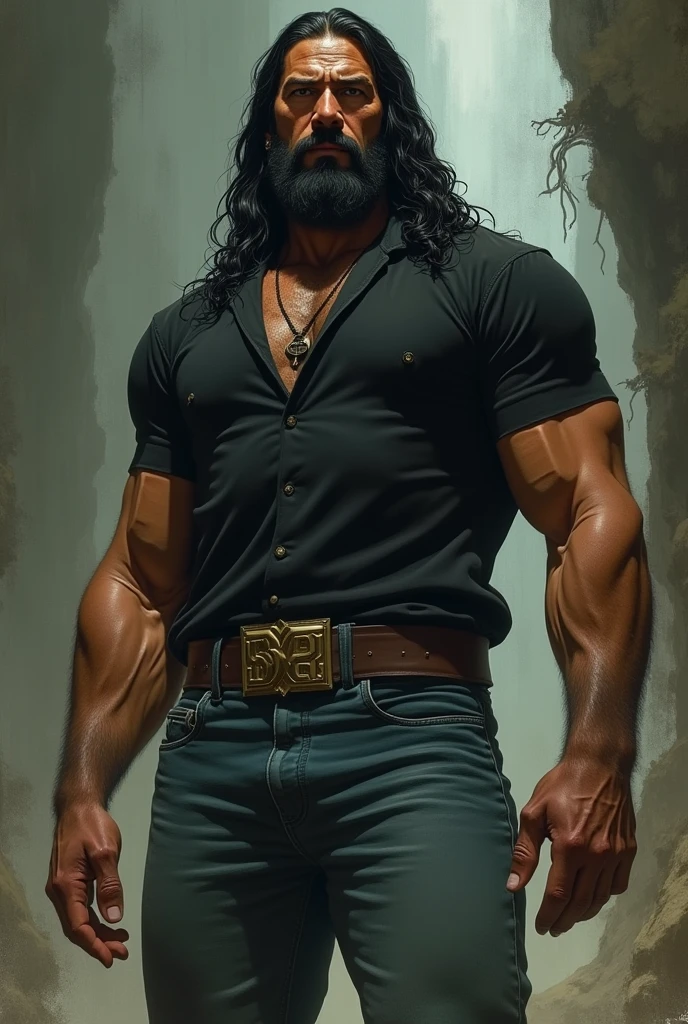 Hyper realistic, (Masterpiece), High details, ultrarealistic, octan light, 32k, | high resolution, photorealistic, Ultratransparente, bokeh, high detail iconic character, very detailed character, unreal engine, 8k, | a big muscular bodyguard while kneeling in a sleeping bag, showing his erect penis on a white pillow and with his hands grabbing his nipples with an expression of orgasm emanating a moan, Robust construction, barbarian, dark skinned african american man, long wavy hair, NSFW, (pectoral bar: 1.3), (arm and chest hair: 1.3), high definition portrait, dutch angle, (interior of a tent)
