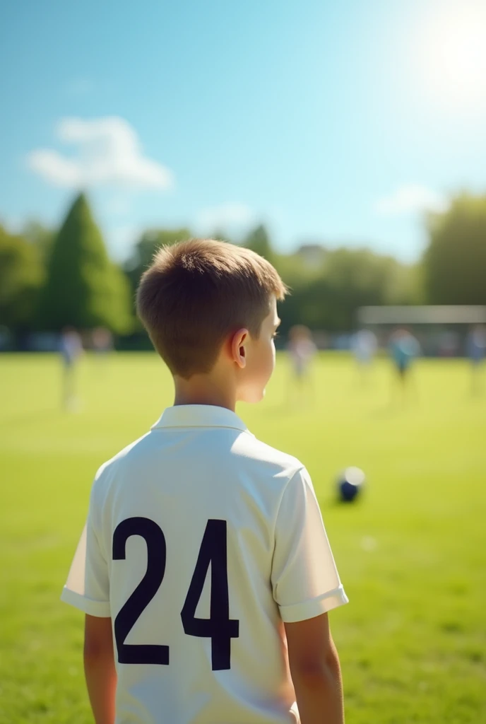 Making a soccer boy's dick hard、A picture of you standing facing this way, not playing.