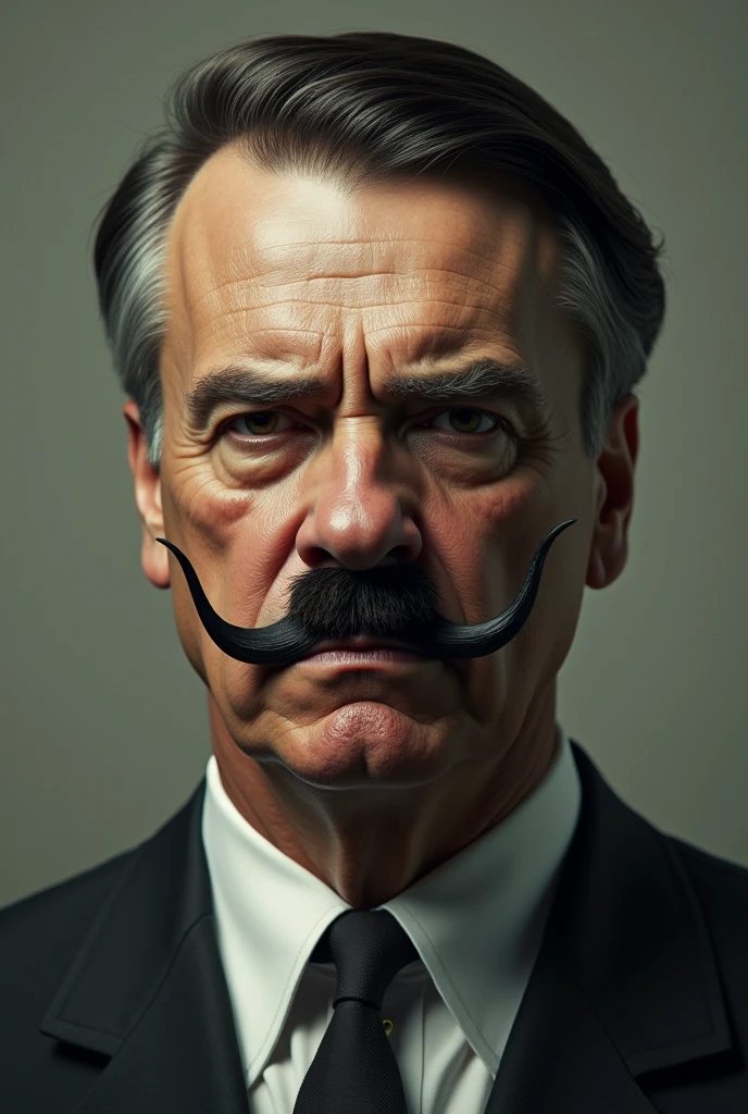 I want a picture of Bolsonaro with Hitler&#39;s mustache
