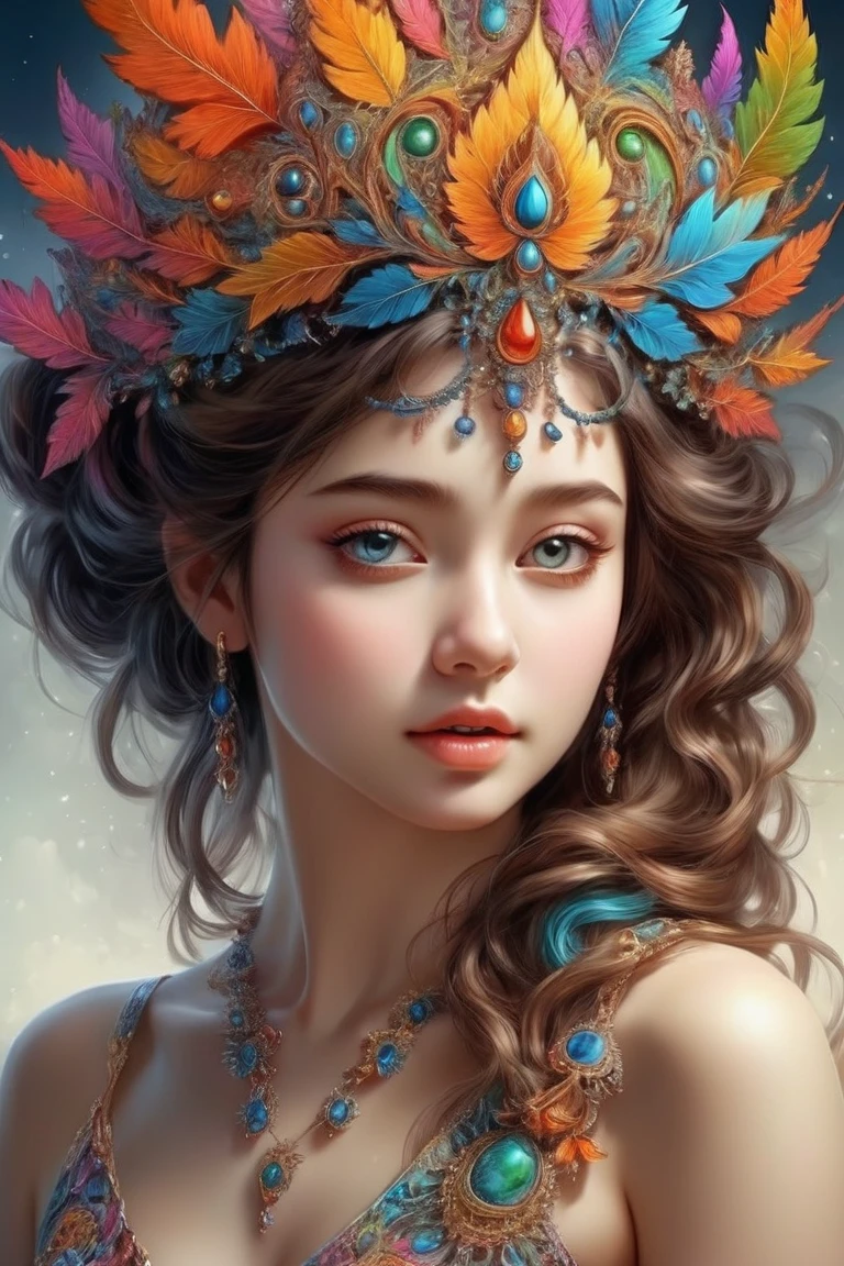 official art, highest details, beautiful and aesthetic, fractal art, colorful,
masterpiece, best quality, 1girl, 