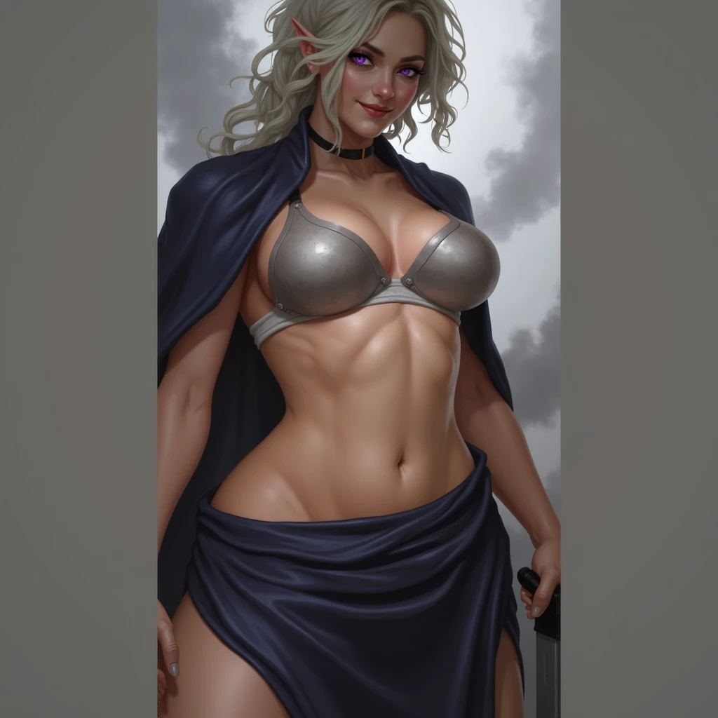 a close up of a woman in a bikini and a cape, Lois van Baarle e Rossdraws, CO Commission, personagem do rei dos lutadores, personagem de estilo anime, commission for high resolution, in the style digite germe, style digite germe, even model | digite germe, fanart requintada altamente detalhada, extremely detailed digite germe, inspirado em rossdrawsdigital, design de personagens altamente detalhado, arte digital detalhada coragem, Forest fan art, Design de personagens de retrato, beautiful digital illustration, retrato de alta qualidade, Arte em quadrinhos, mulher jovem cabelo com transas lindas . Queen Anna of ArendelleBeautiful lined eyes Medium large bust and wonderful sexy clothes. image expression of sexual desire from waist to head illustration Queen Anne of Arendelle