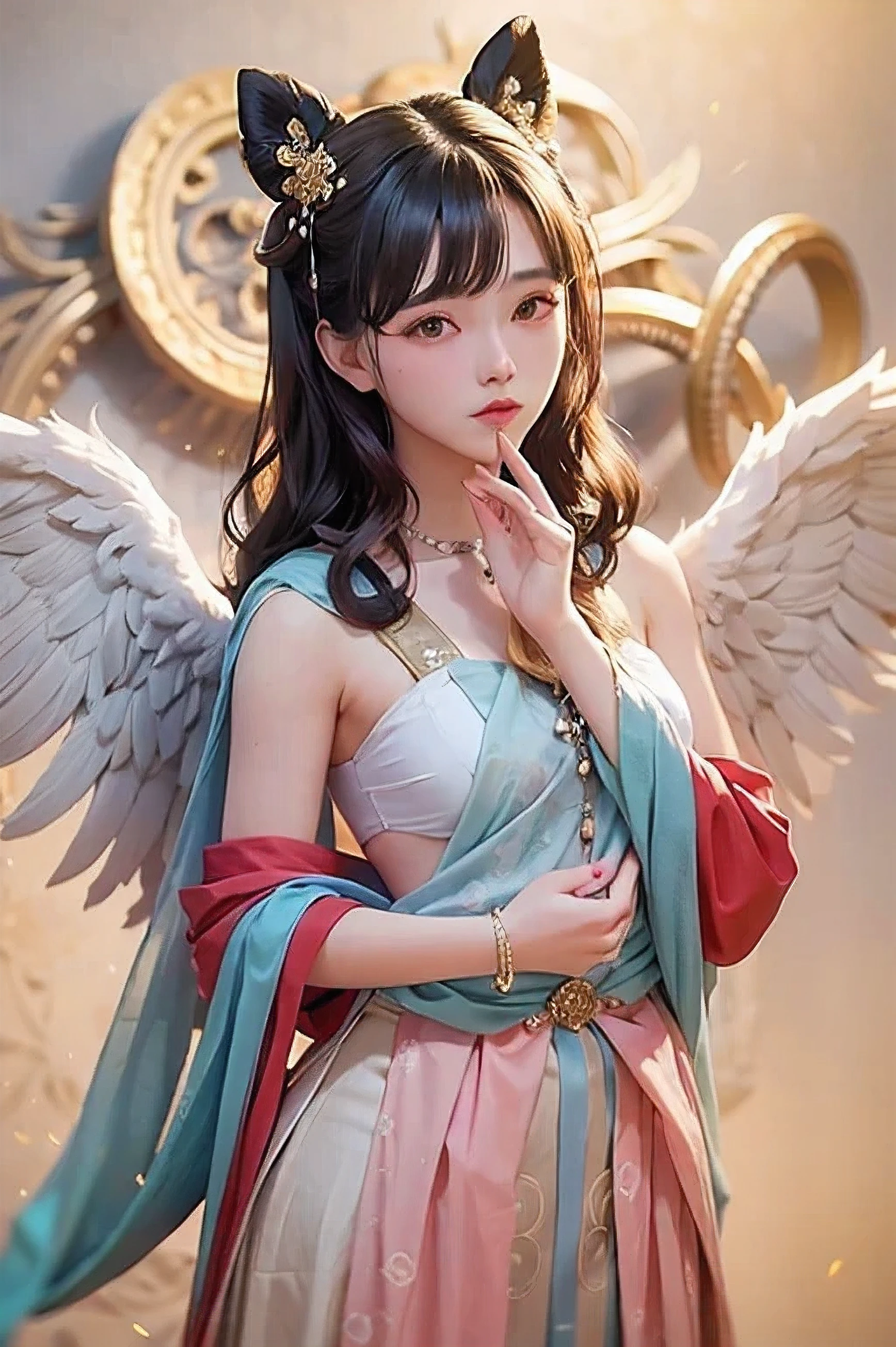 cute Girls show pussy,hentai,doujin,xxx,uncen,no panty, creampie ,thai dress ,no plans,orasm,pussy no fur, angel wing,sitting on the big throne,Make a mocking face