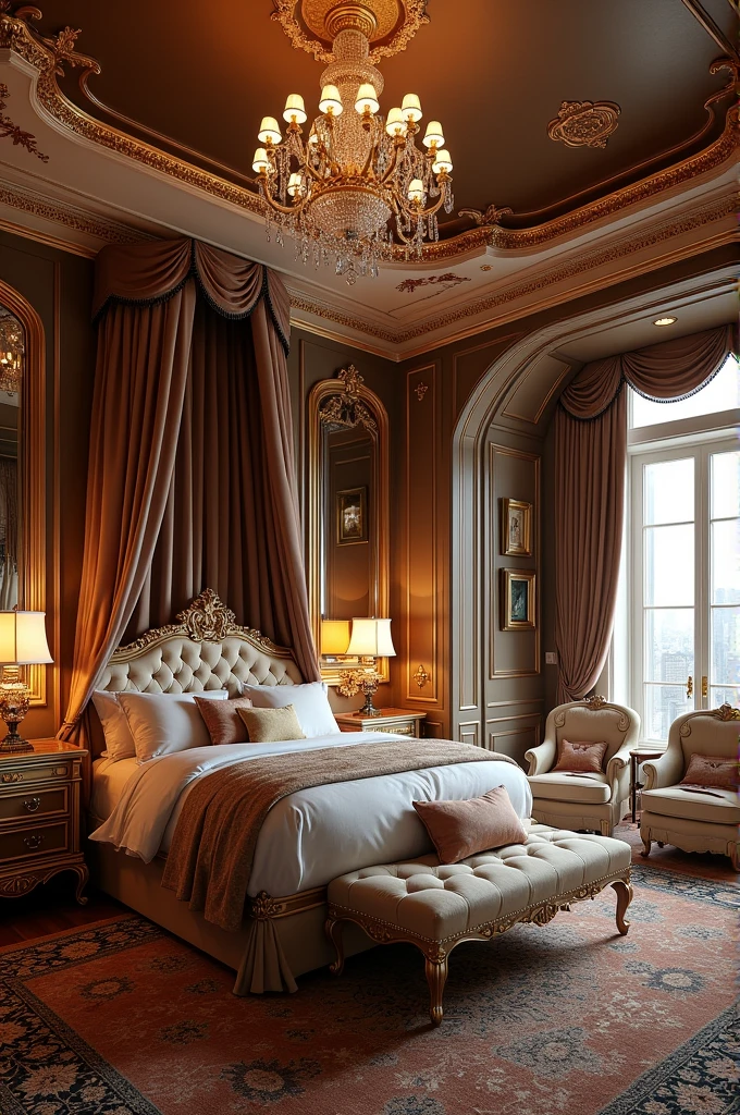 in the luxury bedroom,