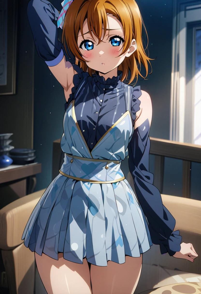 (((Pixel Perfect, Perfect detail))), (Ideal body type), Alone, Solo Girl, Honoka Kosaka, 1, blue eyes, (woman), masterpiece, Best Quality, anime, Love Live!!, {{Honoka Kosaka: 1.5}},((Witch Meg&#39;s Dress:1.5)),((Clothed sex))),((vaginal penis)),(((Missionaries, Lying down,))),((above/Missionaries)), ((Sex with a man:1.3))),(nsfw), ((nude)), (small 胸),(Pussy Line,), (A patient face), (Tears in my eyes: 1.3),(blush), hotel room, (Flip-up skirt), (Half naked), (blue eyes, Orange Hair, One-sided ponytail, Short Hair),(Bloody penis: 1.2),(trembling),(Spread your legs:1.2)((arched back:1.1)),