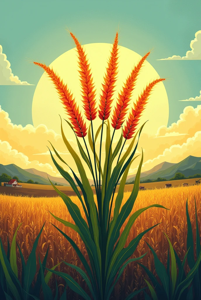 Nude woman in wheat field, takes off the dress, With his back to the viewer, Beautiful sunset, The Big Sun, (((in the style of Greg Rutkowski))), ((tmasterpiece))