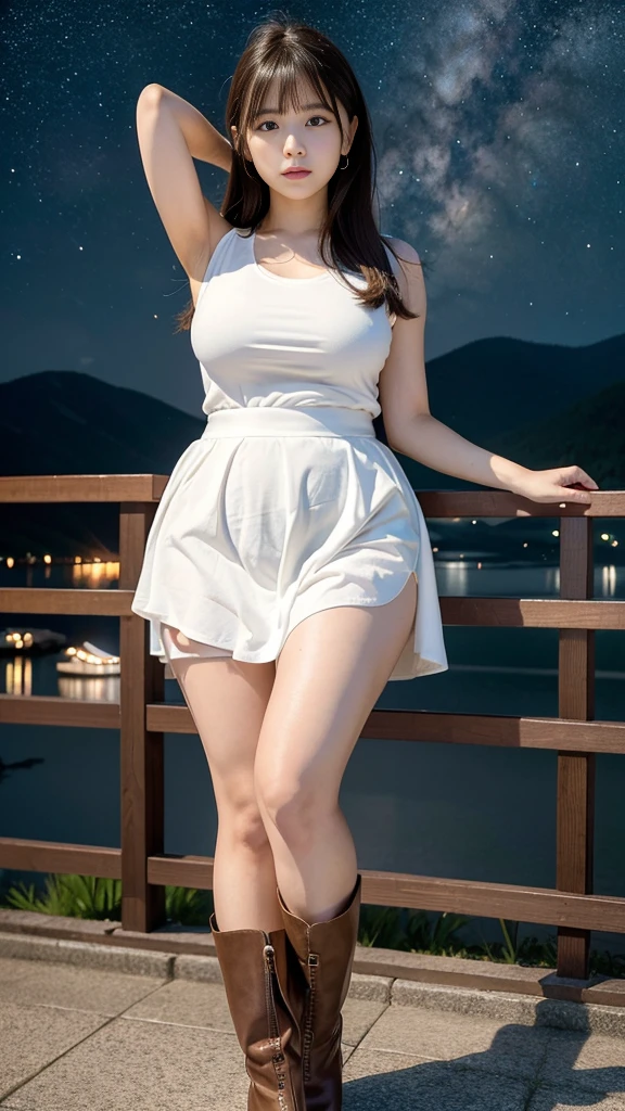 (best quality,4K,8K,high resolution,masterpiece:1.2),Extremely detailed,(Practical,photoPractical,photo-Practical:1.37), An enchanting and hyperfeminine Japanese cartoons illustration of a woman with a perfect hourglass figure, Showing off her plump and full . She wore a stylish designer tube top, mini skirt, and a stylish jacket. Accessorize with exquisite necklaces and bracelets, She walks confidently on the bustling streets of the metropolis. Brilliant colors, creating a perfect composition that captures the essence of urban fashion and Japanese cartoons style., Japanese cartoons, illustration