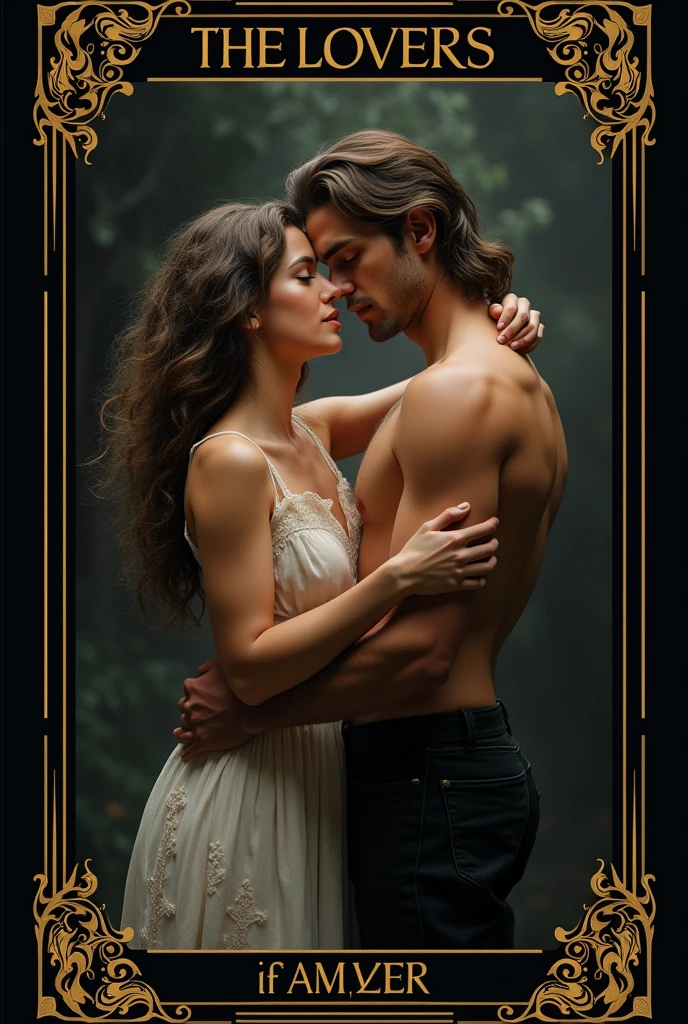 A thin man in a suit hugs a naked white-skinned plump woman with short brown hair in an open light transparent lace robe with lights flying around her, flocks of lights swirl around the body, but a night path in a magical forest, huge glowing mushrooms, Dramatic fairytale lighting, Lots of lights, hairy pubis, faces full face