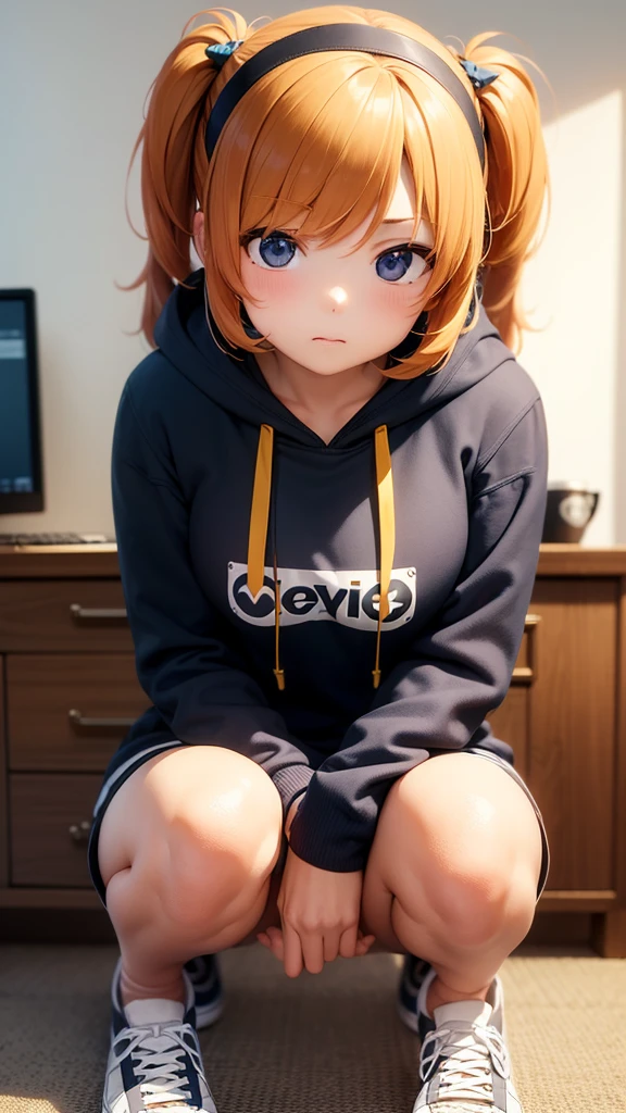 [(Transparent background:1.5)::5],(((masterpiece))),(((best quality))),(((extremely detailed))),illustration, 1 girl, solo, girl sitting in front of computer screen, wearing round glasses, yellow oversized hoodie (Honey brown hair),(brown eyes), full body,barefoot,long fluffy hair, gamer room in night. Light from monitor. Blue room. Dark background, multi-color eyes, detailed eyes, hyper detailed,pouting, highly detailed, beautiful, small details, ultra detailed, best quality, intricate, 4k, 8k, trending on artstation, good anatomy, beautiful lighting, award-winning,