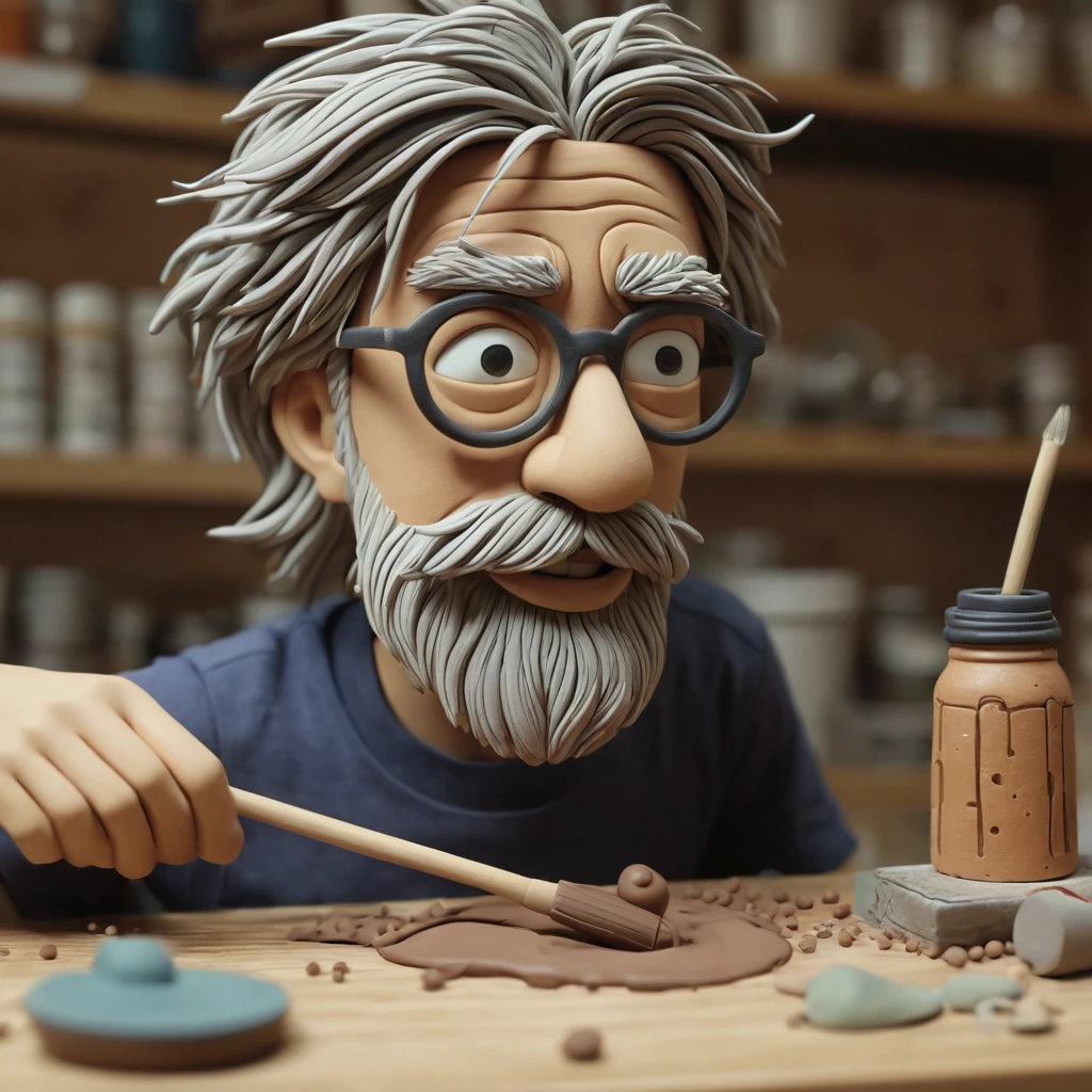 masterpiece, ultra detailed, clay animation