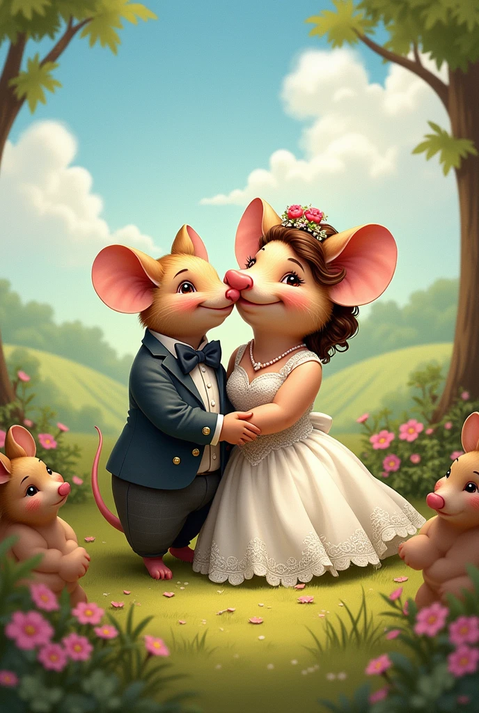 score_9, score_8, score_7, score_6, mouse tail, gadget, cartoon, source_furry, comedy, parody, score_9, score_8, score_7, score_6, cleavage, , (((wedding dress, garter))),Gadget, Cartoon, cameltoe, , ExpressiveH