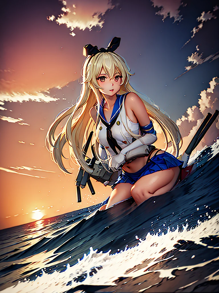 Island Breeze,Kantai Collection Style,Big Breasts,sexy,High image quality,